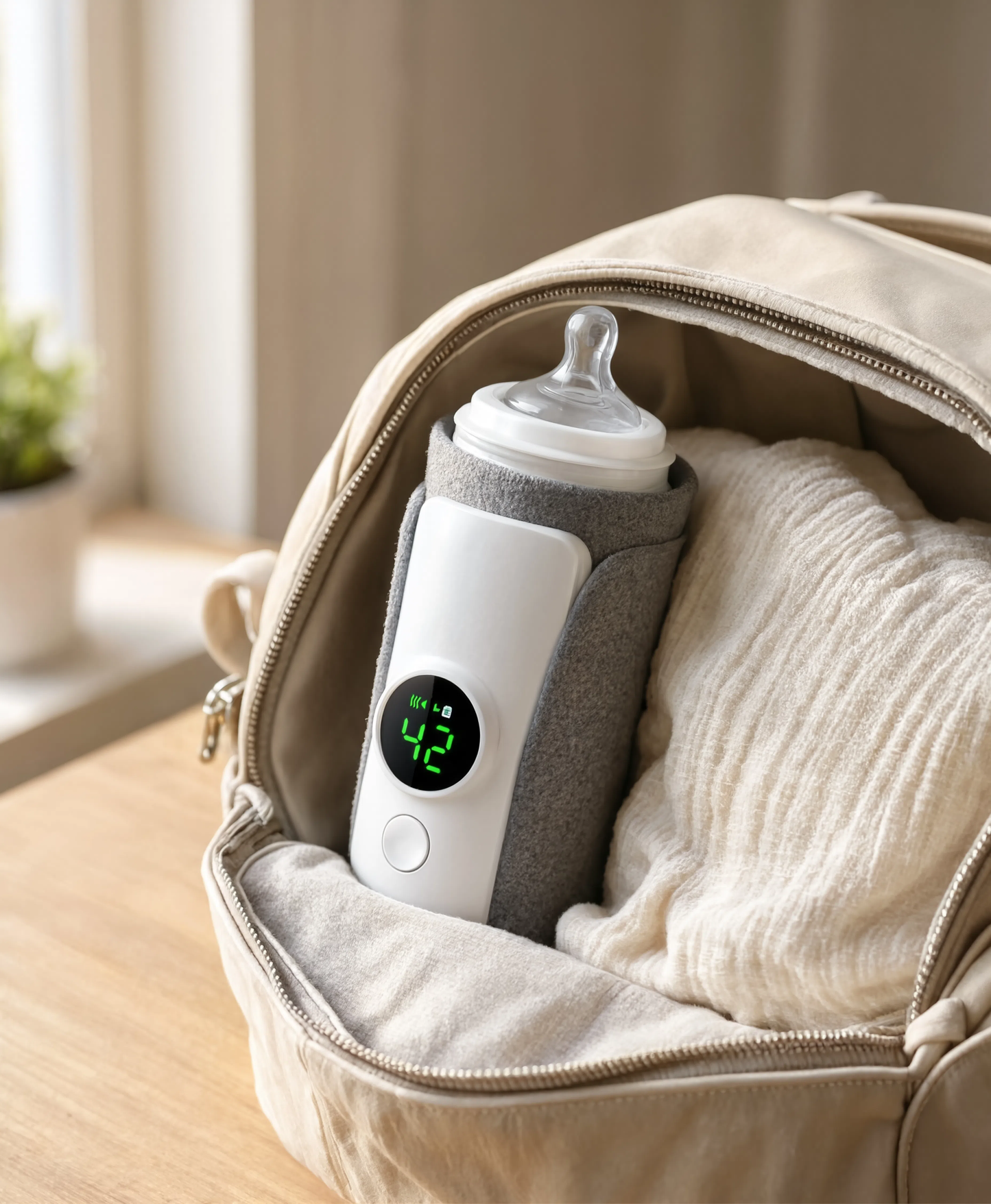 Portable Baby Bottle Warmer | Cordless & Travel-Ready